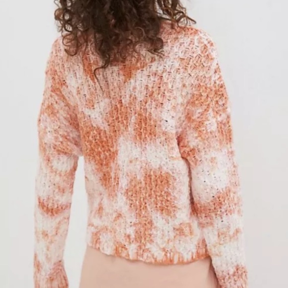 NWT Pilcro Christian Coral Knit Sweater Anthro XL - Picture 3 of 3